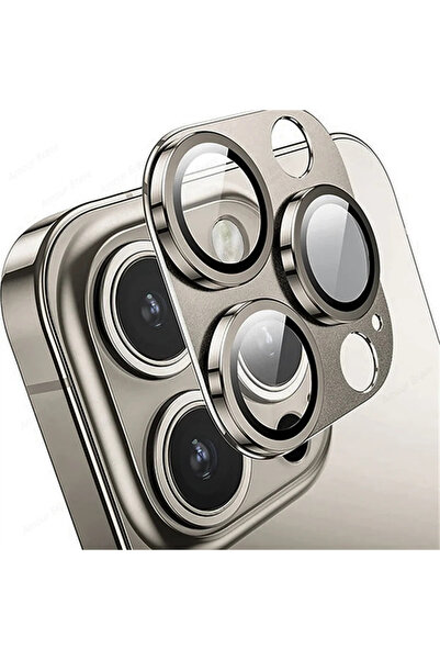 Choice 16 Pro Max-16 Pro Titanium Grey For IPhone 16 Pro Max 16 Plus Metal Camera Lens Protection Glass For