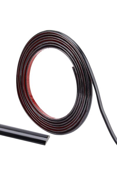 Choice AECH03-19583 10Ft Peel and Stick Molding Trim Flexible Self-Adhesive Decorative Strip Black Waterpro