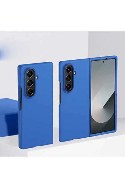 Choice حافظة هاتف Galaxy Z Fold5 زرقاء للهواتف Samsung Galaxy Z Fold 7 6 5 3 4 ZFold7 غطاء واقي Candy Cut