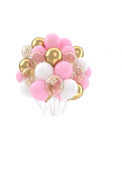 Choice بالونات ترتر معدنية وردية وزرقاء مقاس 12 بوصة - 30 قطعة، مناسبة لأعياد...