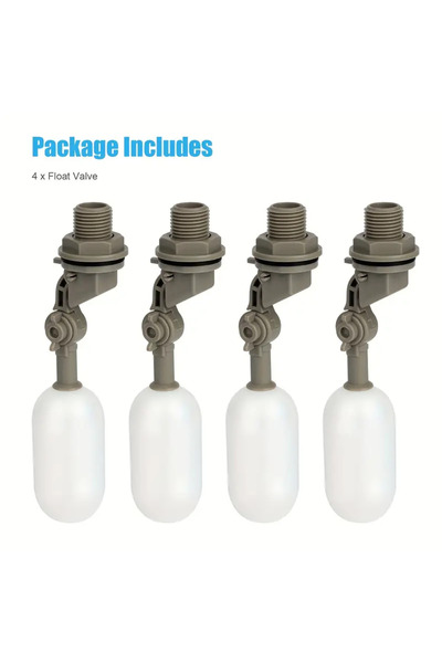 Choice 4Pcs 4Pcs Farm Cattle Plastic Water Float Ball Valve Shut Off 1/2 Inch Automatic Feed Fill Fish Tank