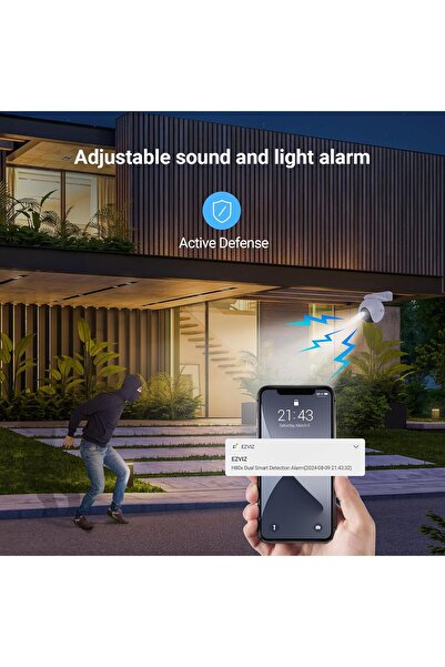 EZVIZ 4K WLAN IP PT Camera, Outdoor Camera with AI Person Detection, Active Defense, 30 Meter Colour