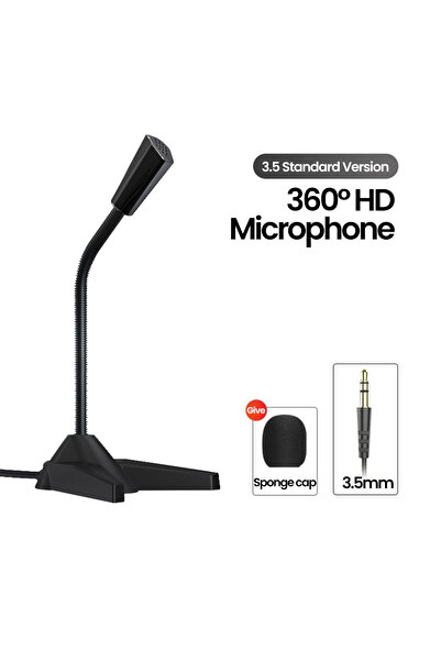 Choice 3.5 مم 3.5 مم USB سطح المكتب صغير الميكروفون سلك الألعاب ميكروفون الكلام ميكروفون حامل للكمبيوتر المحمول Gami