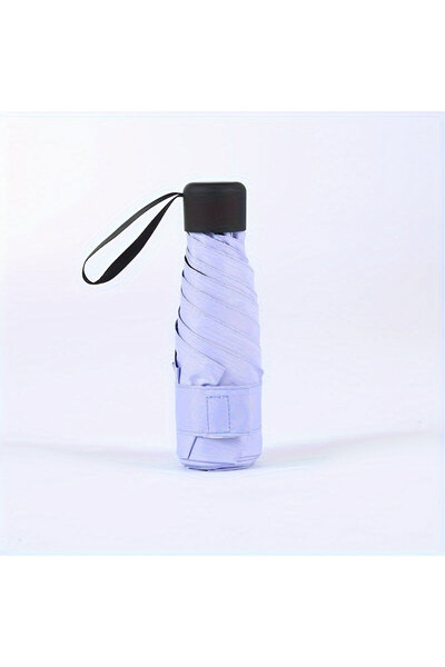 Choice Aluminum 6K PURPLE Small Folding Umbrella Rain Mini Pocket Parasol Ant...