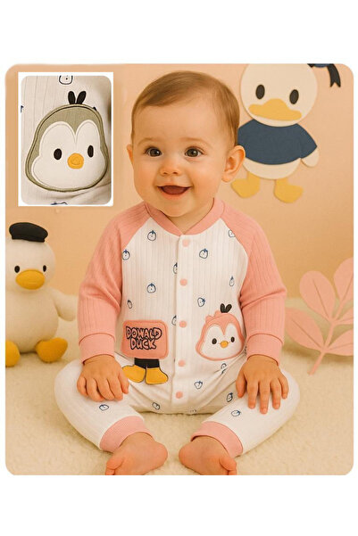 mandalinsbaby Chick Printed Baby Romper