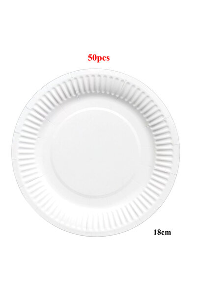Choice 7 inches-50pcs Multipurpose Disposable Paper Plate Set Dinnerware Decoration Party Food Paper Plate