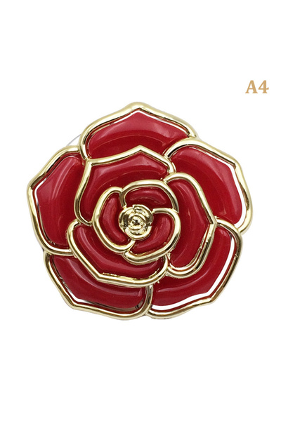 Choice A4 حقيبة طاولة قابلة للطي محمولة خطاف على شكل زهرة حامل شماعات دائري روز عتيق زخرفة خطاف