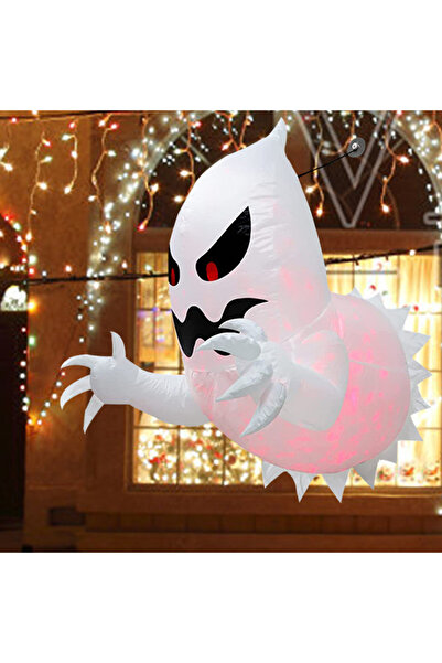 Choice ديب سافير 1.4 متر هالوين قابل للنفخ شبح رعب نافذة شبح قابل للطي بالون ...