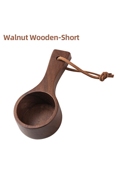 Choice Walnut with rope-S Wooden Measuring Spoon Set Kitchen Measuring Spoons Tea Coffee Scoop Sugar Spice