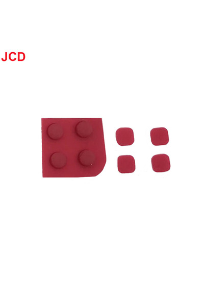 JCD red 8 in 1 For New 3DS XL Console Front Back Screw Rubber Feet Cover Upper LCD Screen Screws Cov