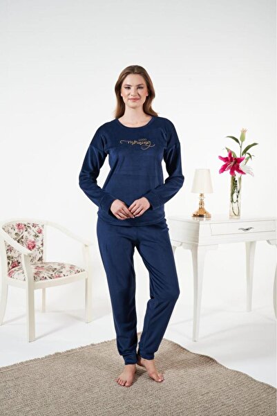 Estiva Kadın Kışlık Kadife Pijama Takımı