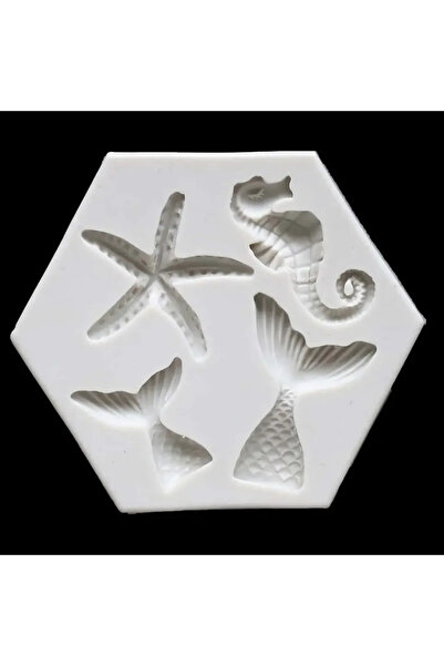 Choice رمادي 1 قطعة - سلسلة Ocean DIY للخبز صغيرة على شكل ذيل سمكة ونجم البحر...