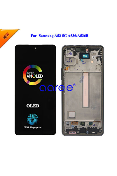 Choice1 OLED إطار أسود AMOMLED OLED LCD لـ A53 5G LCD A536 lcd لـ A53 5G A536...