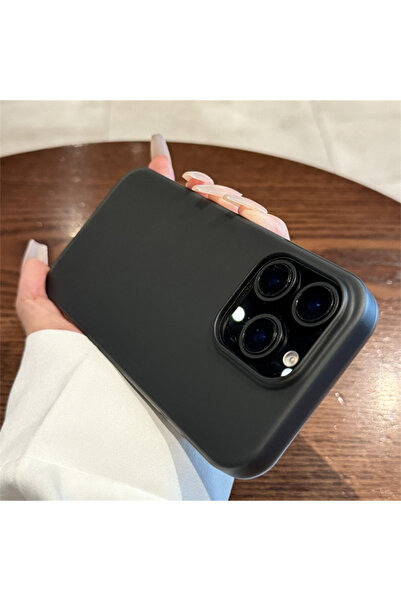 Choice للآيفون 13 غطاء هاتف شفاف أسود ناعم غير لامع للآيفون 16 15 14 برو ماكس بلس 13 12 1