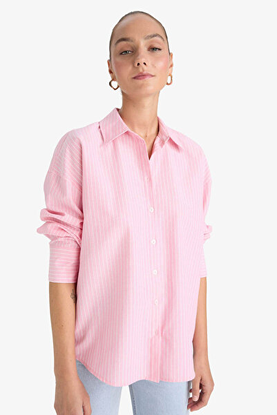DeFacto Cămașă roz pentru femei D4512AX/PN623