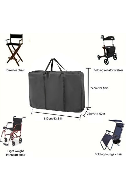 Choice 110x74x28 سم حقيبة سفر قابلة للطي ومقاومة للماء لحامل المشي كرسي متحرك...