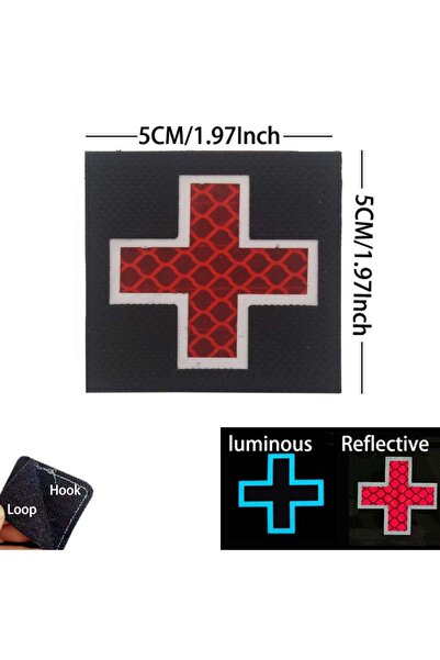 Choice11 25-Cross Black Emergency Rescue Life Star,Medical Cross,Medic,MED Fi...