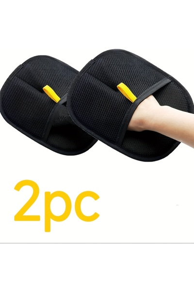 Choice 2 قطعة 2 قطعة قفازات إزالة شعر الحيوانات الأليفة الثابتة فرشاة إزالة ش...