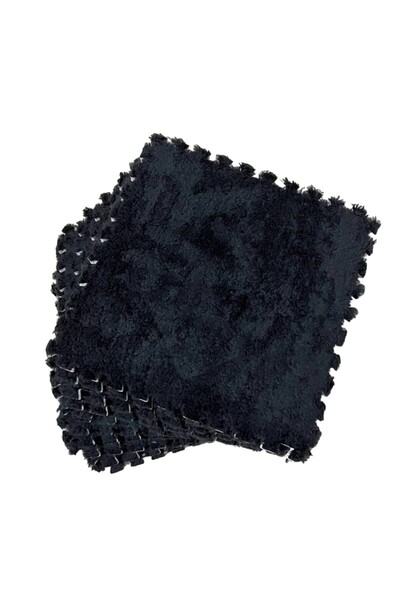 dalip Set 10 Piese Covor tip Puzzle, Flippy, Spumă EVA, 30x30x1 cm, Negru
