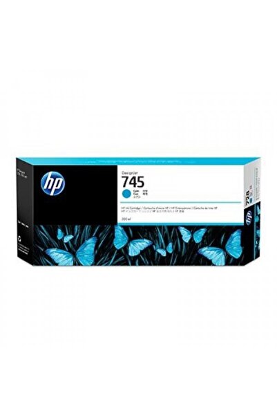 HP 745 - High Capacity - cyan - original - DesignJet - ink cartridge