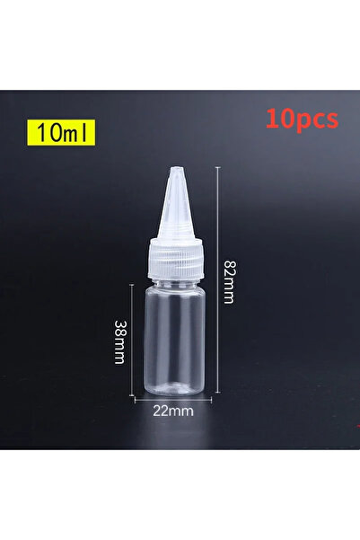 Choice 10 مل - 10 قطع 5/10/30/50/60/100/120 مل زجاجة قطارة فارغة بلاستيكية شف...
