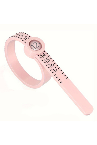 Choice Pink 1-17 Ring Dimender American measuring tool with magnifying glass Ring measuring tape Ring soft