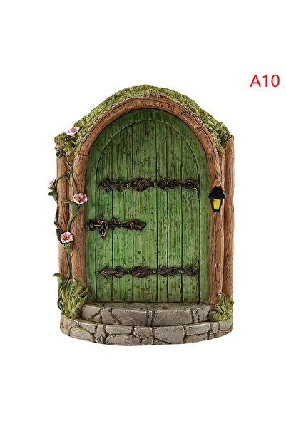 Choice A10 باب خيالي مصغر للمنزل فن إبداعي للحديقة باب قوس صغير زخرفة ثقب فأر...