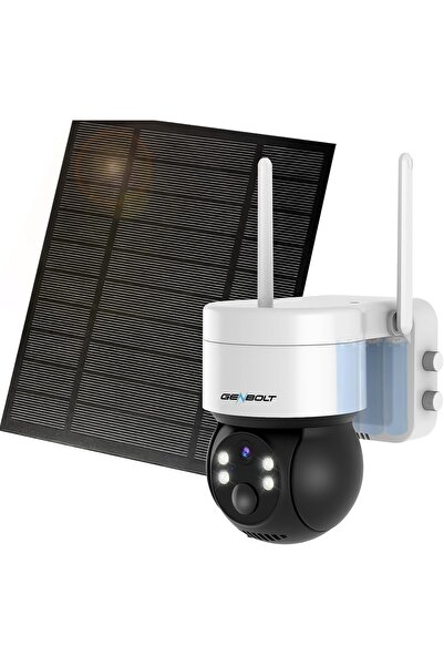 GENBOLT 2K Solar WiFi Security Camera Outdoor Wireless, Home Surveillance CCTV Camera Systems, Batte
