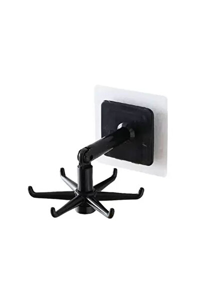 Choice أسود 1 قطعة 360 درجة قابلة للدوران Pp Punch Free ستة مخالب خطاف مطبخ م...