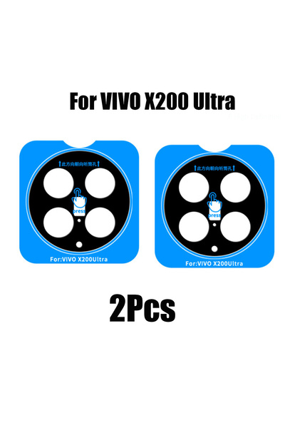 Choice For VIVO X200Ultra 2Pcs For VIVO X200 Ultra X200s Camera Lens Glass Cover Locator Easy Installation