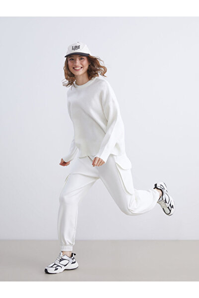 LC Waikiki Sparkling Choices from Shining Store | Crew Neck Oversize Women's Knitwear Sweater