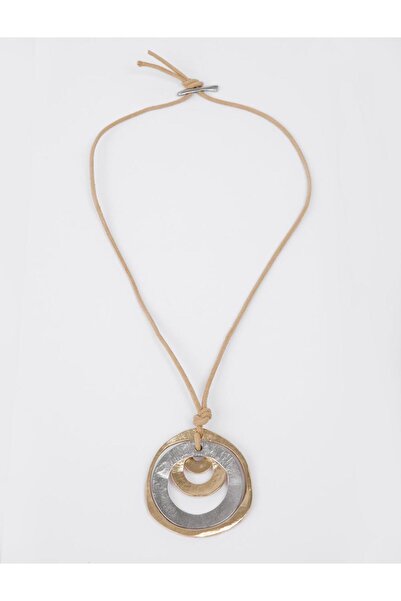 Jimmy Key Gold Color Multi Round Figured Long Necklace