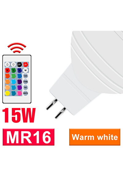 Choice مصباح LED أبيض حليبي MR16 أبيض دافئ E27 RGB مصباح GU10 ملون كشافات MR1...