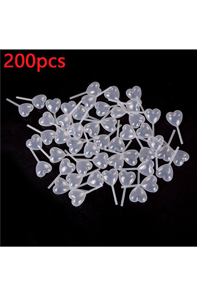 Choice1 200 قطعة على شكل قلب 50/100/200 قطعة على شكل قلب قطارة سائلة قشة عصير...