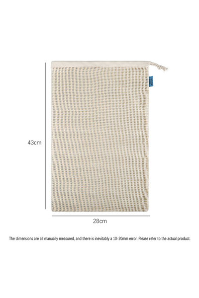 Choice 3PCS large Weedi 3/6pack Reusable Cotton Mesh Produce Bags, Washable Grocery Bag Kitchen Fruit Veget