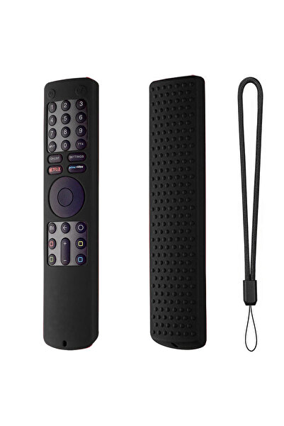 Choice غطاء أسود لجهاز التحكم عن بعد للتلفزيون واقي لجهاز التحكم عن بعد لـ Xiaomi 4S XMRM-010 X10 X6 MI 4S