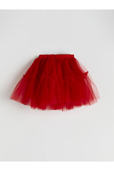 LC Waikiki Beli Lastikli Kız Çocuk Tütülü Etek ve Külotlu Çorap