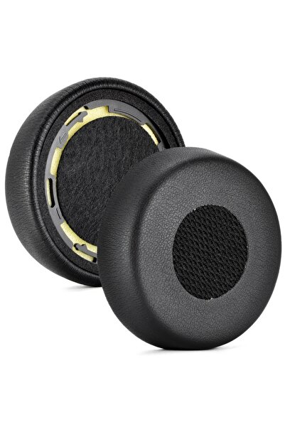 Choice وسادات أذن سوداء من الجلد الناعم والبروتين لـ Jabra evolve 75 75+ وسادات أذن من الإسفنج المرن EarPa