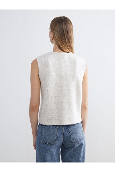 LC Waikiki Sparkling Selections from Shining Store | Crew Neck Women's Knitwear Vest
