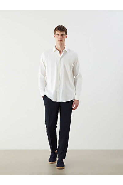 LC Waikiki Sparkling Choices from Shining Store | Slim Fit Long Sleeve Gabardine Men's Shirt