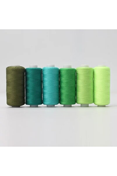 Choice XX-6LvS-4Z 6pcs/Pack Assorted Colors Polyester Sewing Thread - Ideal for Domestic DIY Sewing, Embroi