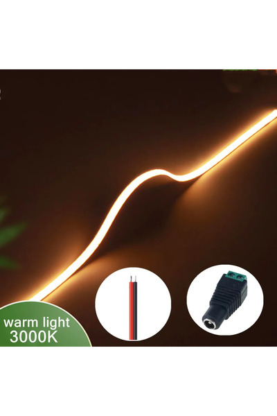 Choice 5 م 3 مم 3000 كلفن شريط LED COB فائق النحافة 12 فولت 3 مم ملون قابل للتعتيم 3000 كلفن 4000 كلفن 6000 كلفن عالي الكثافة مرن