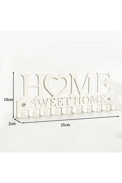 Choice TY5691-White HeartHooks Sweet Home حامل حائط من الحديد - حامل مفاتيح/م...