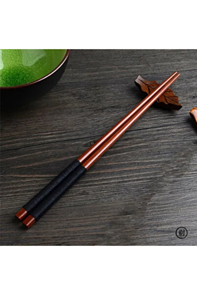 Choice dark line Handmade Japanese Natural Chestnut Wood Sushi Chopsticks Set Value Gift Sushi Chinese food