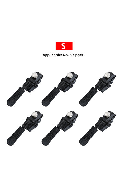 Choice10 ٦ سم، صغير، متوسط، كبير، ٦ قطع، سحّاب معدني قابل للفصل، طقم إصلاح فو...