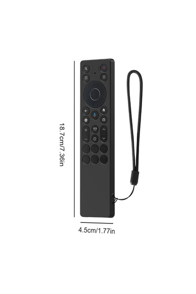 Choice Black For TCL RC923A/RC813A Silicone Remote Control Case Anti-Scratch Protective Cover Waterproof Dr