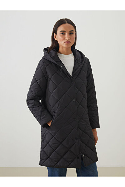 LC Waikiki Alegeri strălucitoare de la Shining Store |   Palton căptușit pentru femei cu glugă