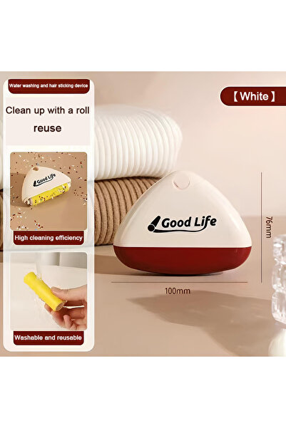 choice2 white Portable Mini Lint Roller Washable Lint Remover Reusable Pet Ha...