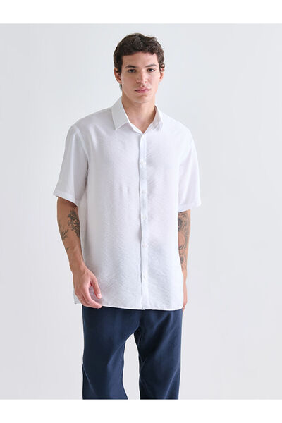 LC Waikiki Standard Fit Short Sleeve Viscose Men's Shirt from Uzg Store for S...