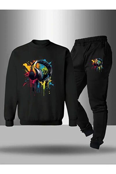 SVART WEAR Set de hanorac și pantaloni de sport pentru copii, cu imprimeu, cu...